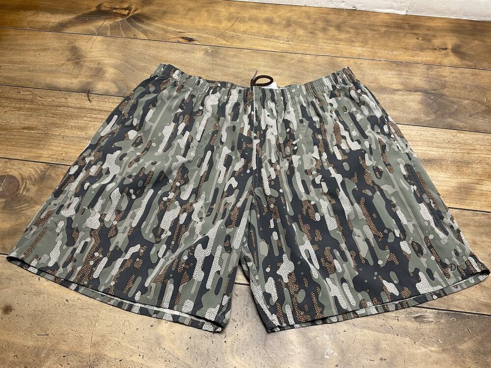 Duck Camp Scout Shorts Woodland Camo Men’s Large L 7” Inseam Hunting Outdoor